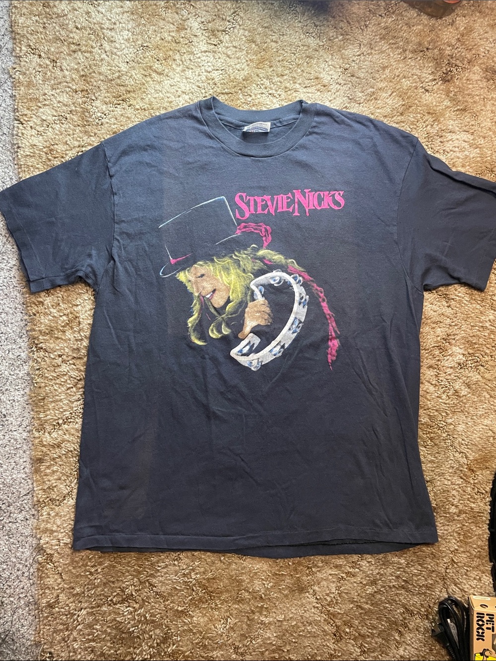 Vintage Stevie Nicks Tee 1980s Fleetwood Mac band concert shirt rock rare